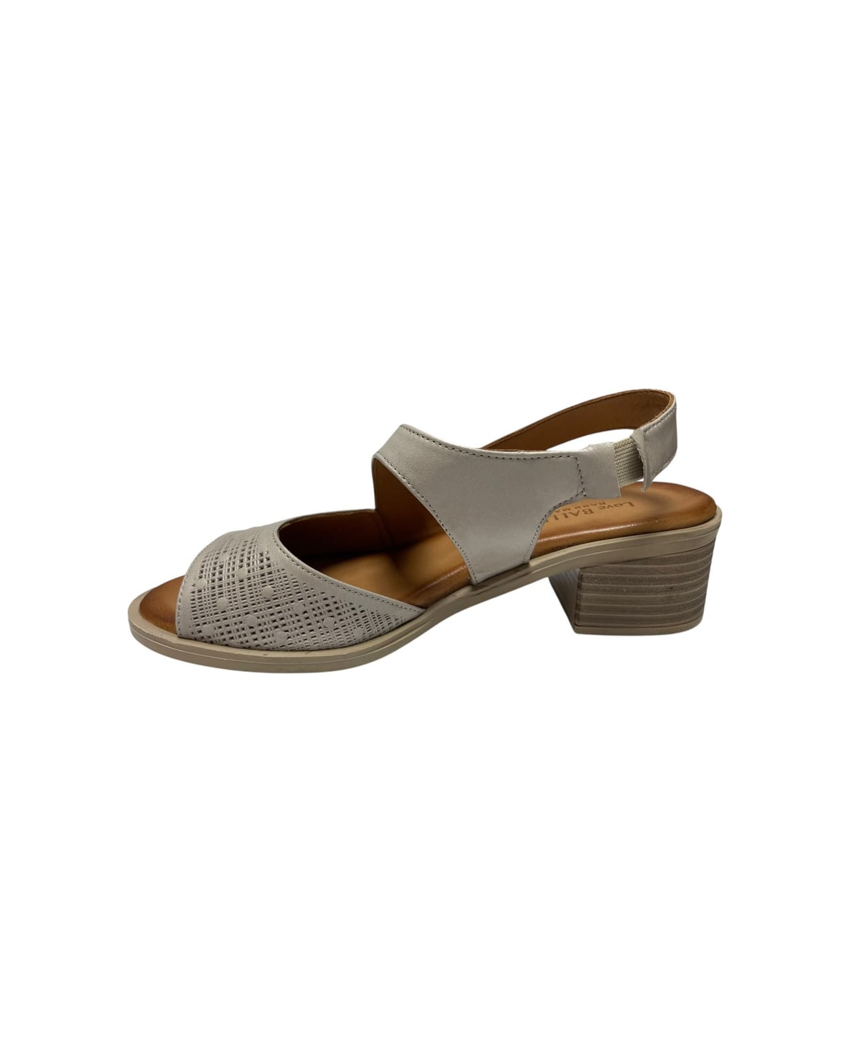 Sandale na petu sive — LOVE BALLERIN'S 7402 — SIVA