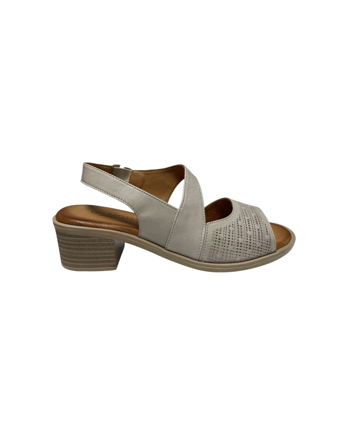 Sandale na petu sive — LOVE BALLERIN'S 7402 — SIVA