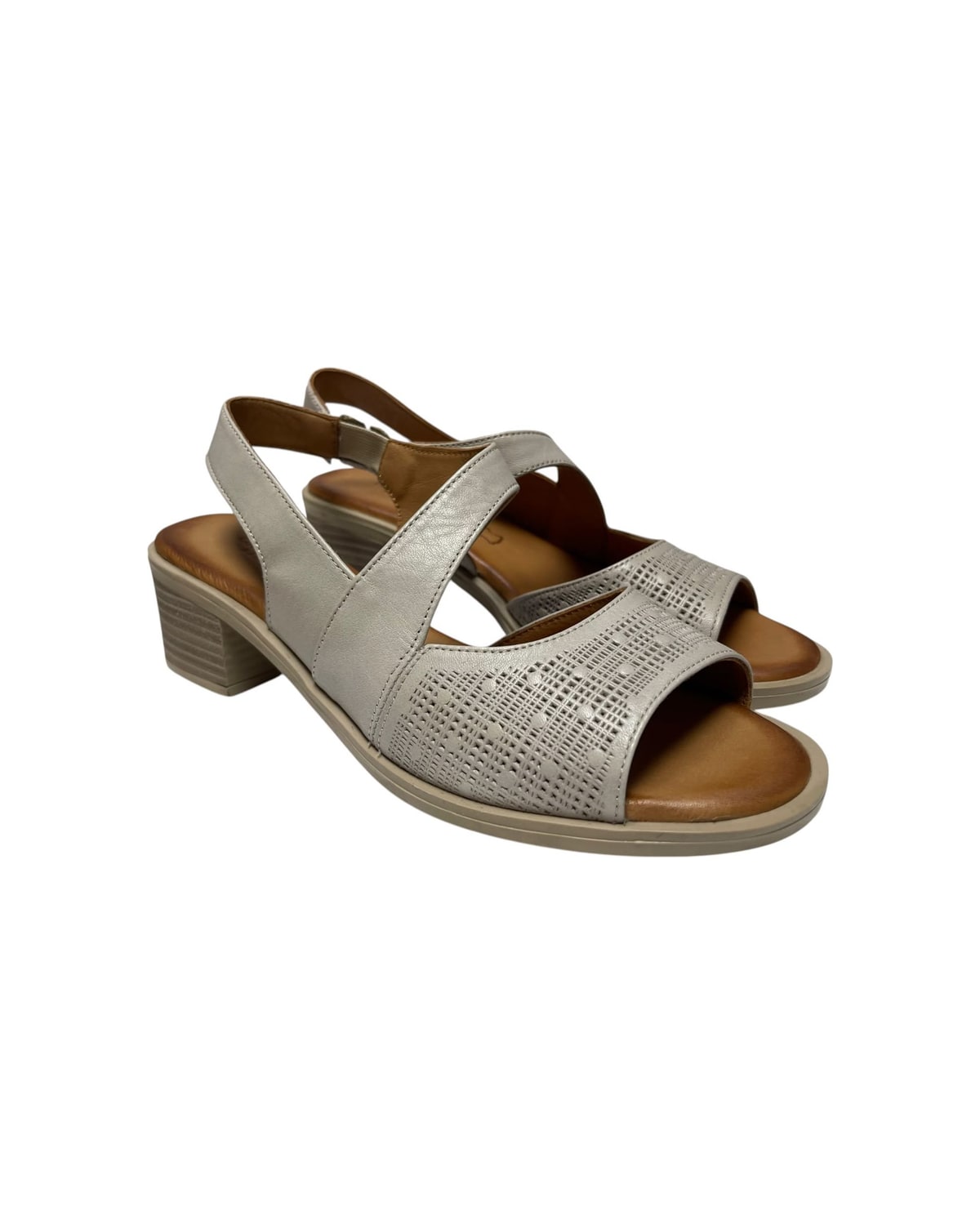 Sandale na petu sive — LOVE BALLERIN'S 7402 — SIVA