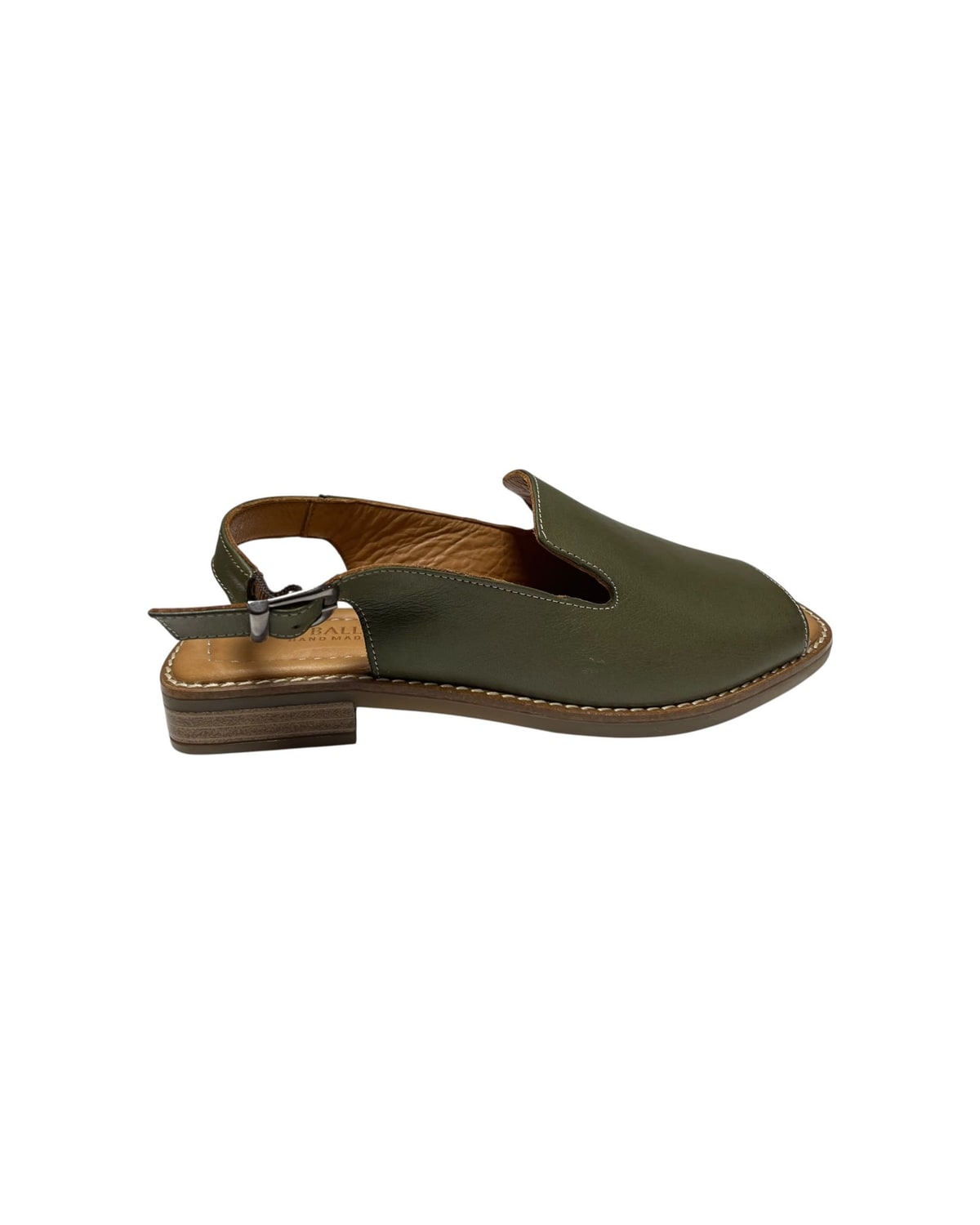 Ravne sandale zelene — LOVE BALLERIN'S CALIN 5014 — ZELENA