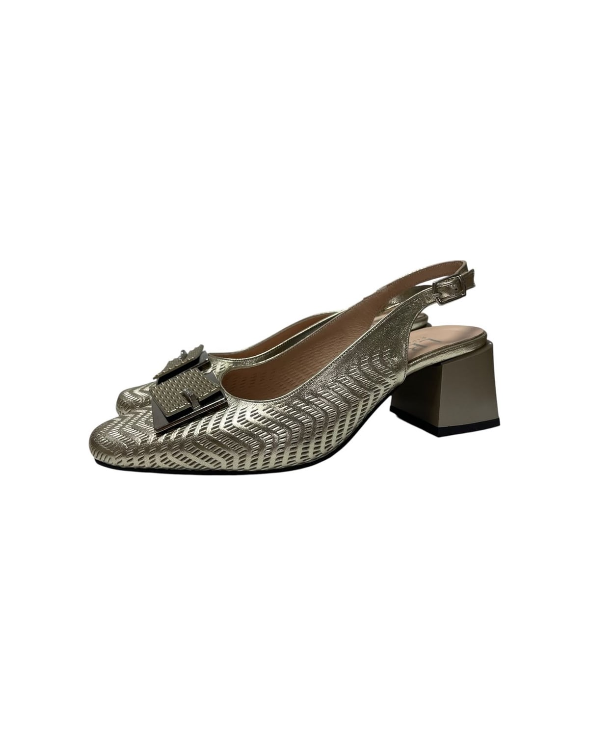 Ravne cipele zlatne — LB RIPKA 629507 — ZLATNA