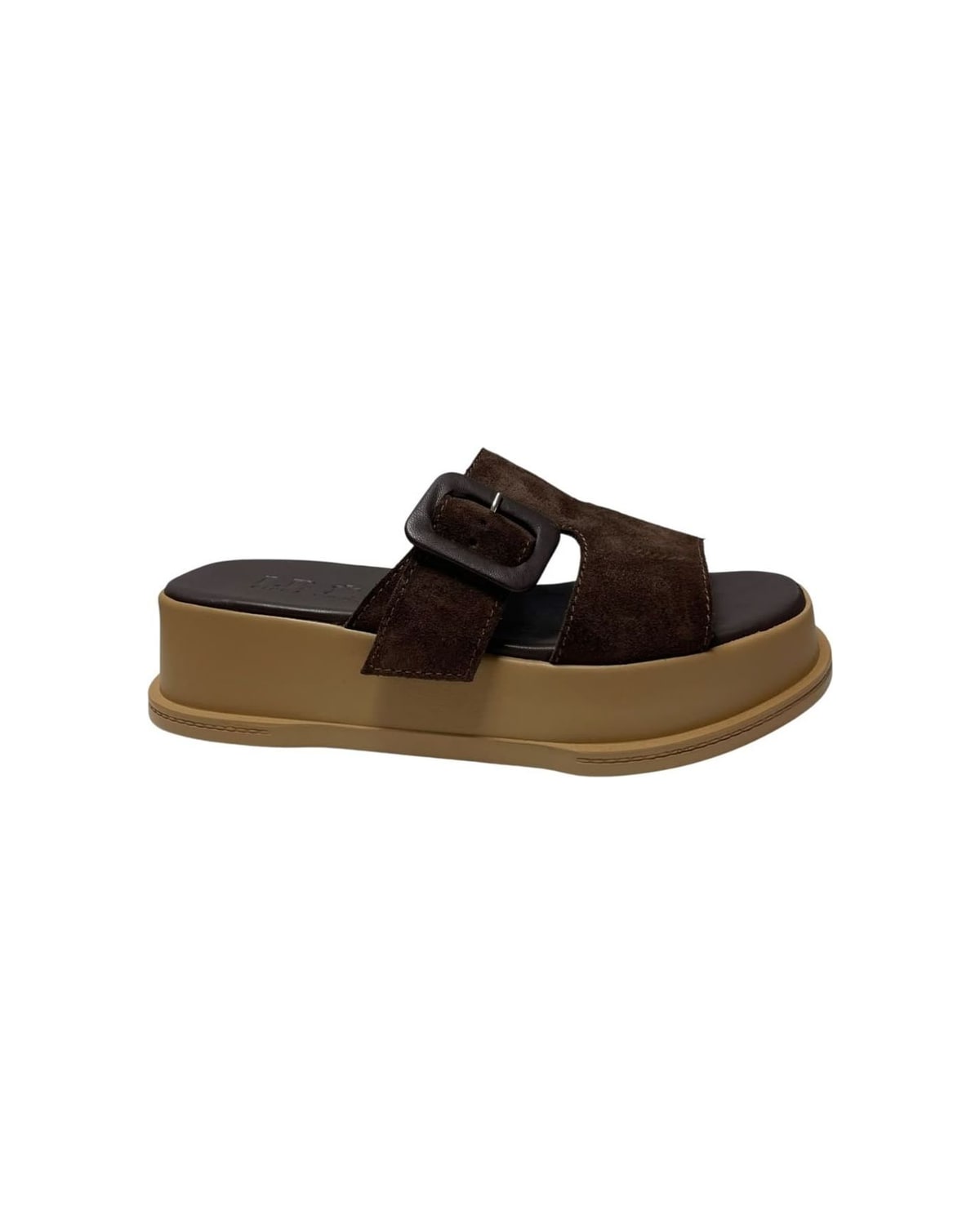 Modne papuče smeđe — LB RIPKA 204.9834-15 — ČOKOLADA