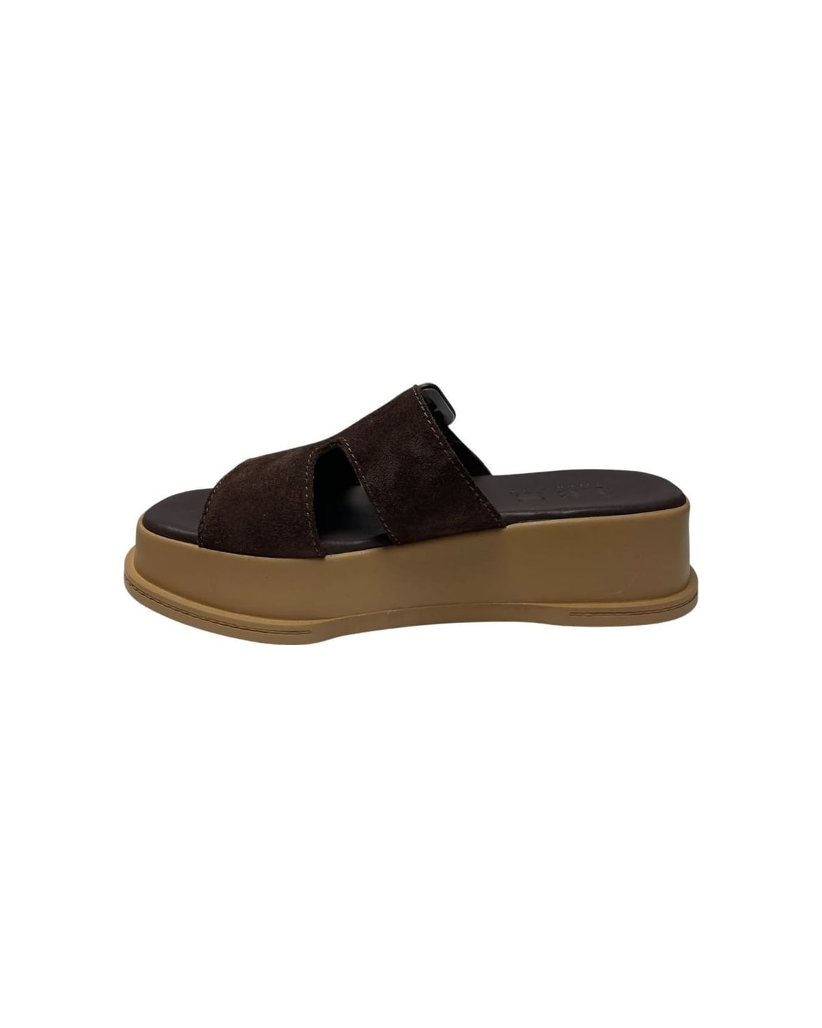 Modne papuče smeđe — LB RIPKA 204.9834-15 — ČOKOLADA