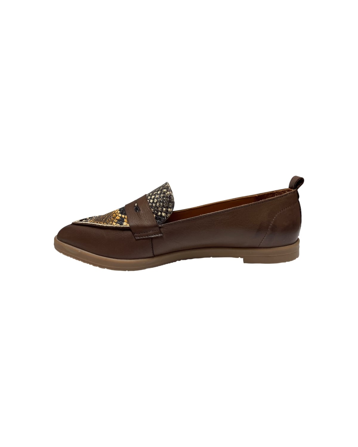 Ravne cipele smeđa (praline - taba snake) — LOVE BALLERIN'S LBS 1119 — SMEĐA