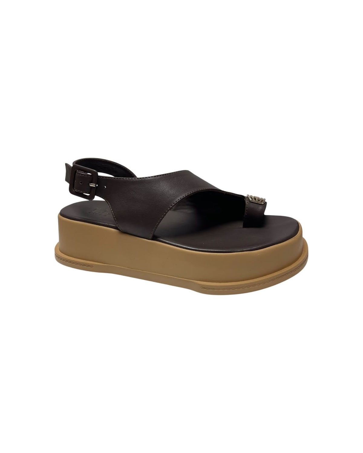 Ravne sandale čokolada — LB RIPKA 204.9939-3 — ČOKOLADA