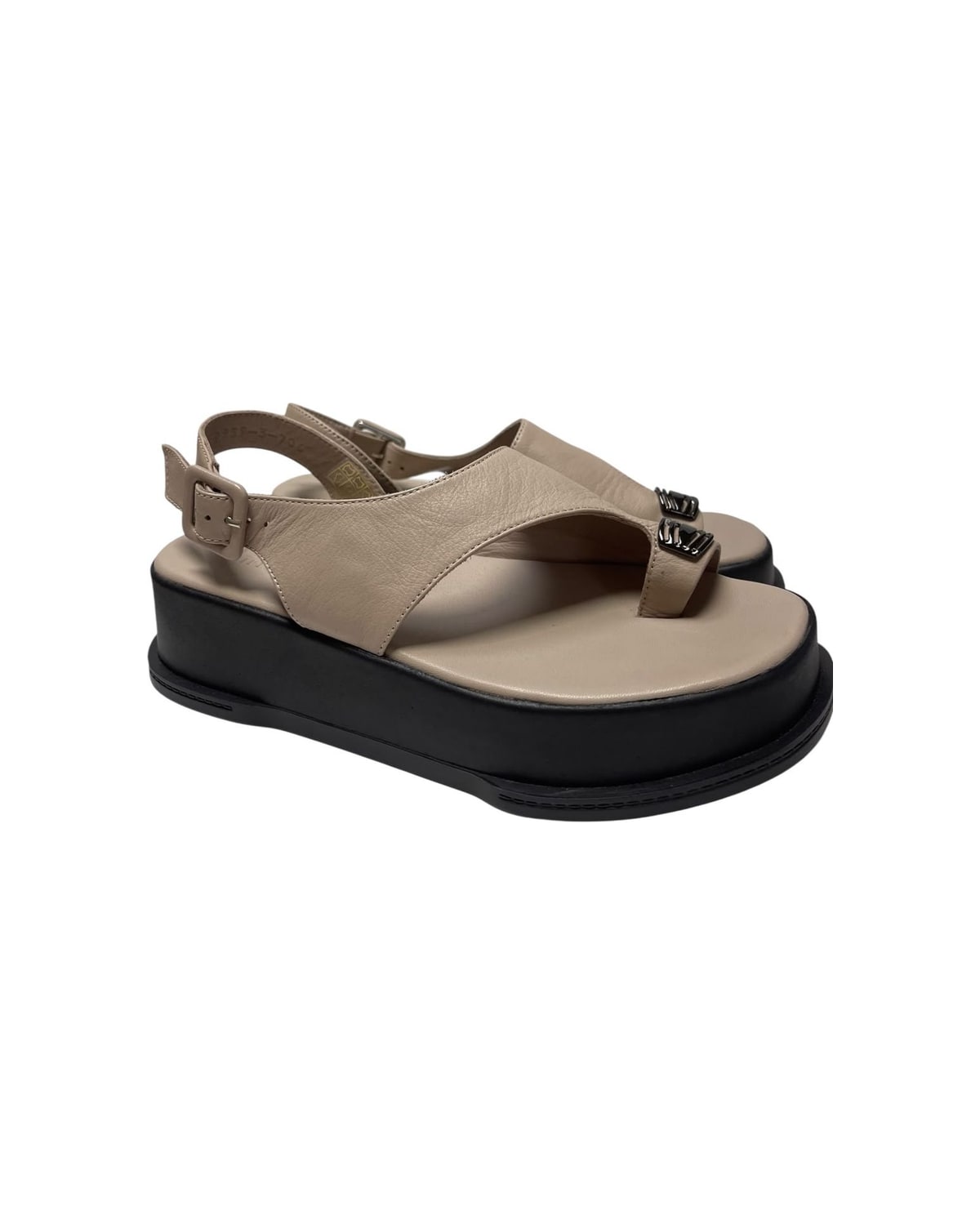 Ravne sandale čokolada — LB RIPKA 204.9939-3 — SIVA